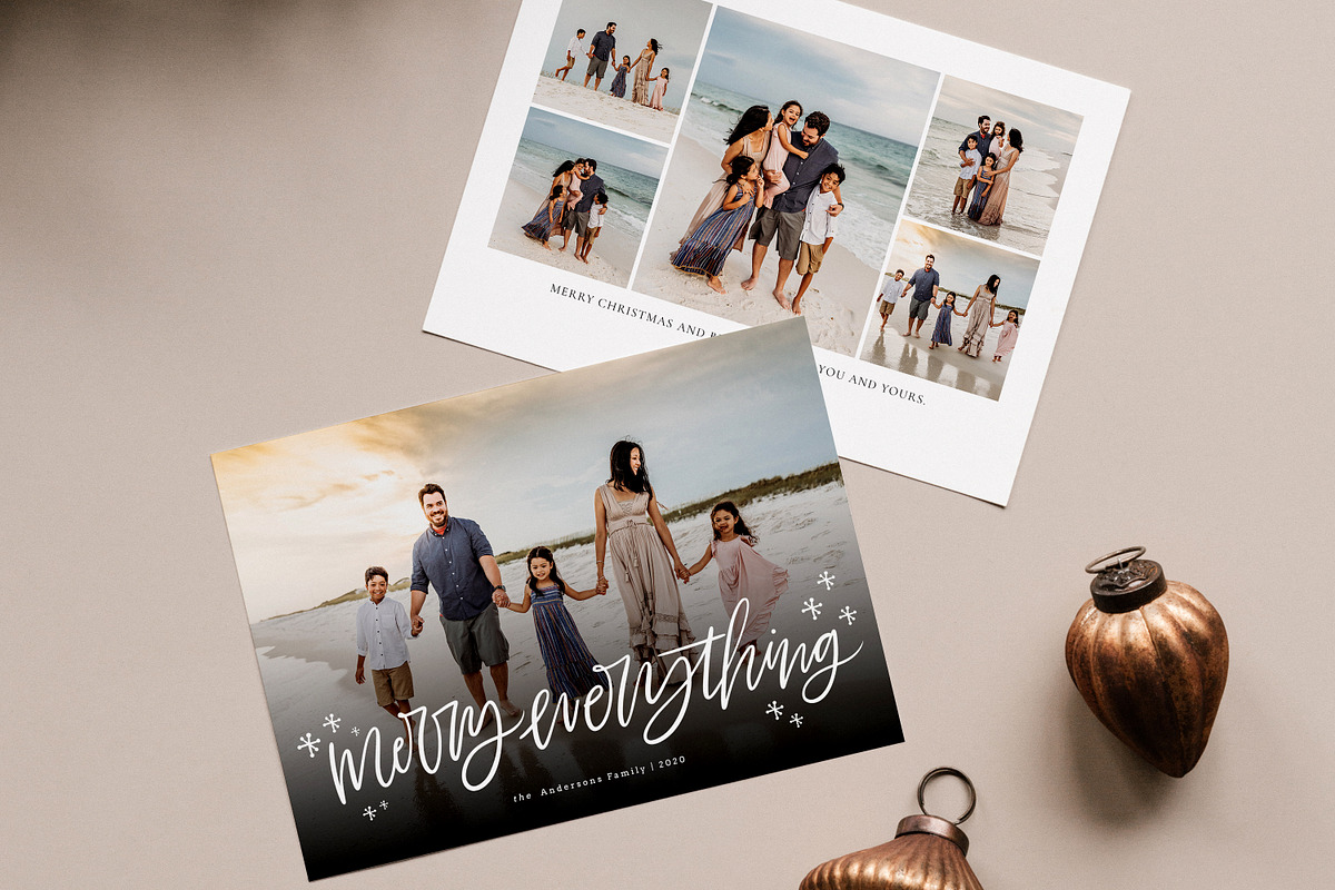 Christmas Card Template CD218, a Card Template by Salsal Design (Photo 1 of 4)