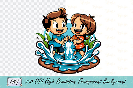 Joyful Kids Family Fun Adventure, a Person Illustration by Ghagra