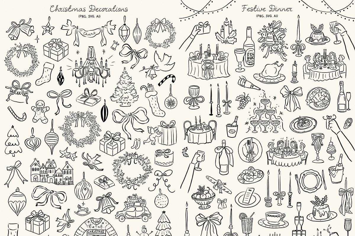 Hand-drawn Whimsical SVG Mega Bundle, an Object Illustration by Ayya Studio (Photo 28 of 34)