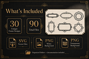 Art Deco Vector Frames Set, an Object Graphic by AvalgaCollectiblesan (Thumbnail 3 of 5)
