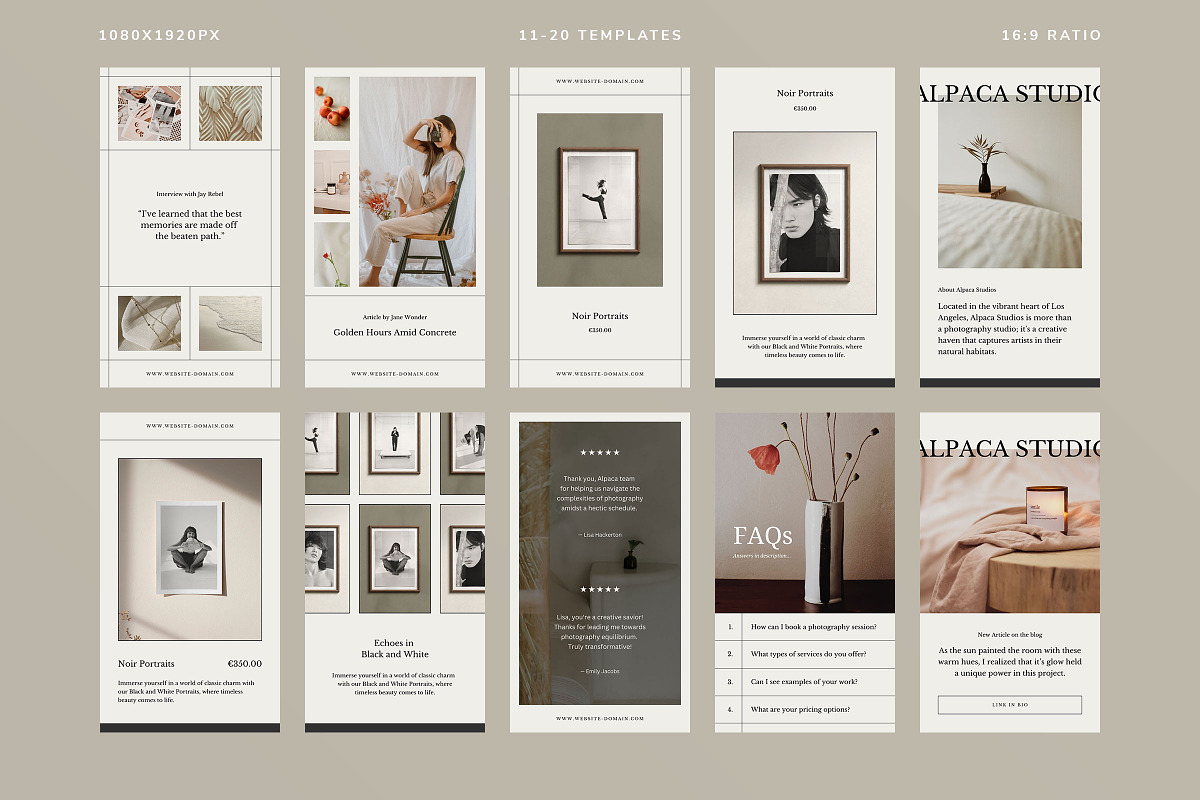 Alpaca Social Media Kit, a Social Media Template by Ruben Stom (Photo 13 of 19)