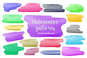 Creativly Watercolor strokes pattern, a Texture Graphic by AlexZeL