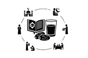 50 Islamic Ramadan Eid Icon Set, an Illustration by BIPLOB EXPERT (Thumbnail 43 of 51)