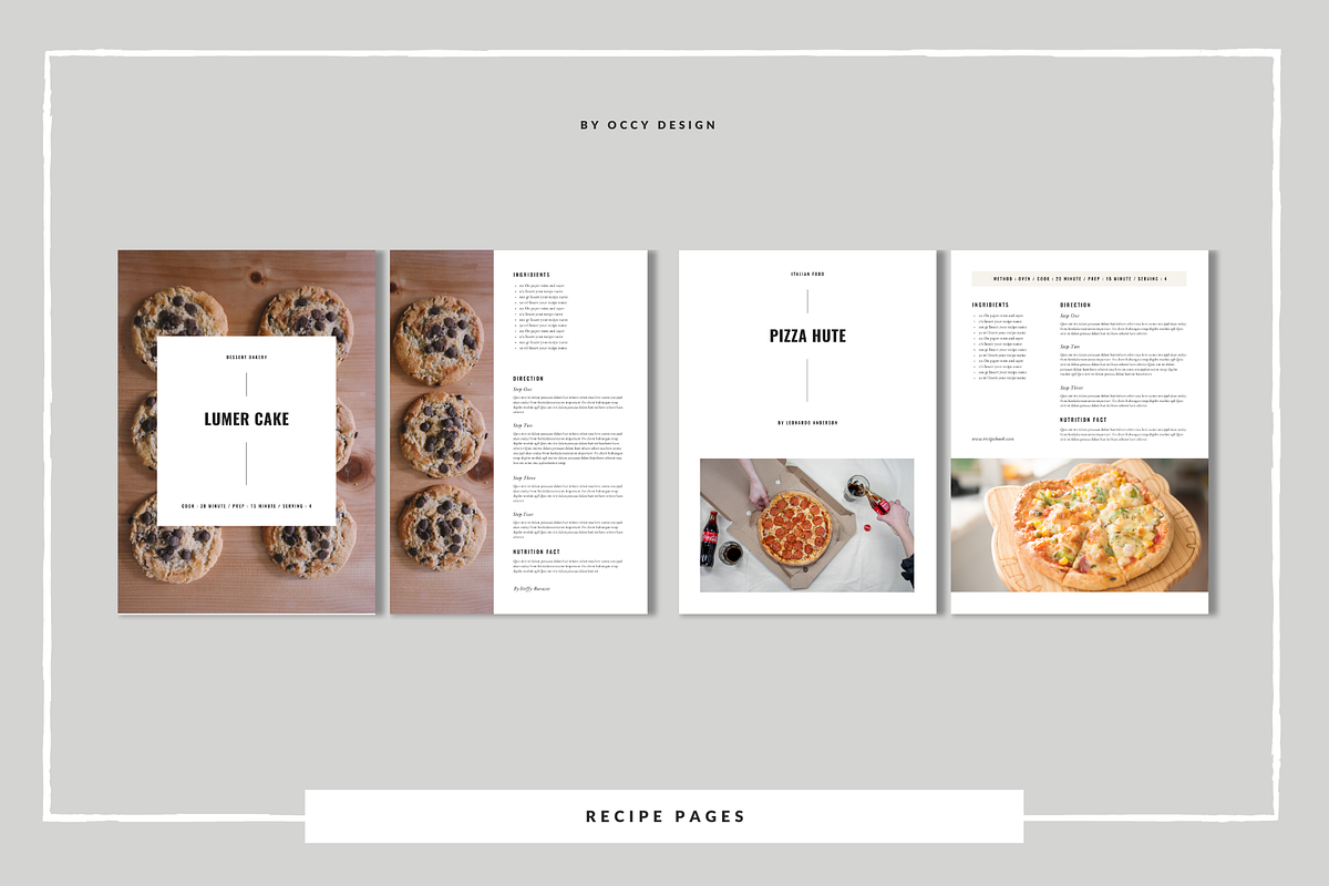 Canva Recipe Book / Cookbook, a Brochure Template by Occy Design (Photo 7 of 12)