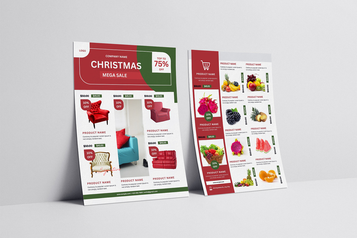 Christmas Products Flyer Template, a Flyer Template by Design Zone (Photo 5 of 5)