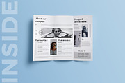 Agency profile Tri-fold brochure, a Brochure Template by GraphicsEgg (Thumbnail 3 of 5)