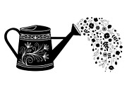 Floral Watering Can Design Bundle, an Illustration by Gaye Art (Thumbnail 2 of 31)