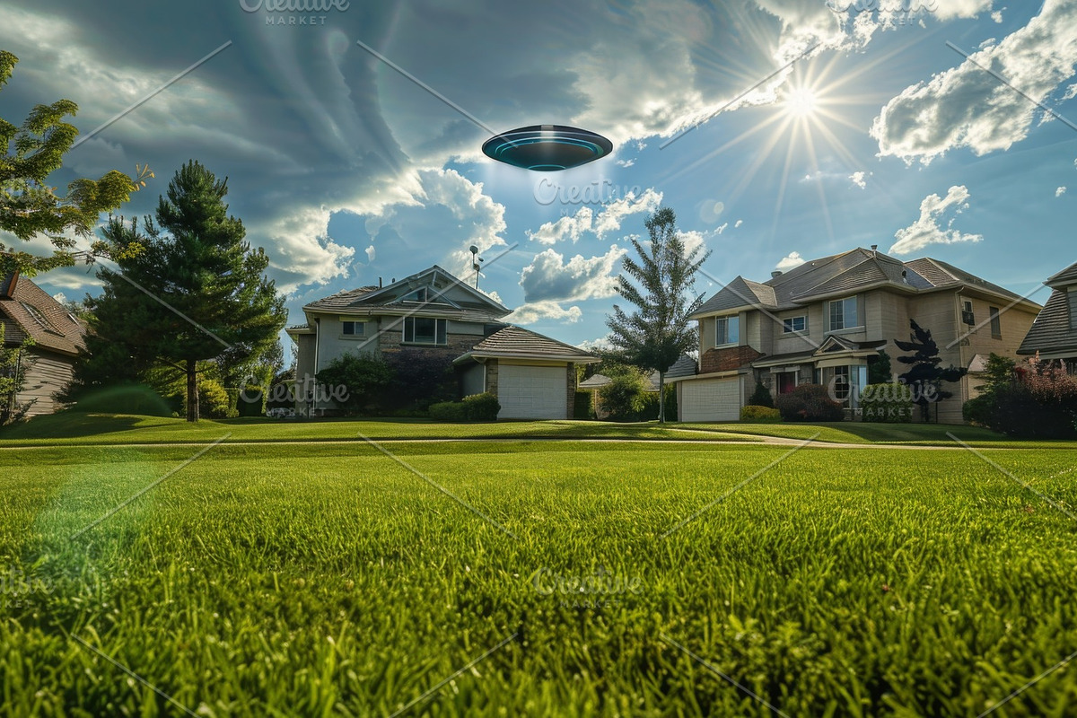 97 UFO objects flying in the sky, a Transportation Photo by Handmadefont (Photo 63 of 101)