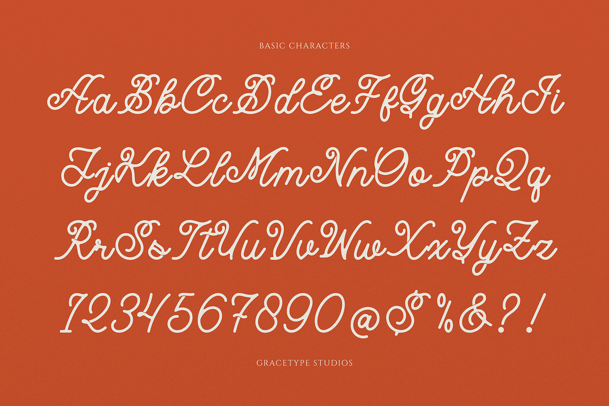 Caniora Florents | Monoline Script, a Script Font by gracetype_studio (Photo 10 of 12)