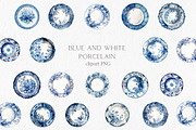 Blue and white porcelain Watercolor, an Object Graphic by MyLittleMeow (Thumbnail 1 of 6)