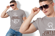 Mens Crew Neck T-shirt Mock-up, a Shirt Mockup by Mint Pixels (Thumbnail 7 of 10)