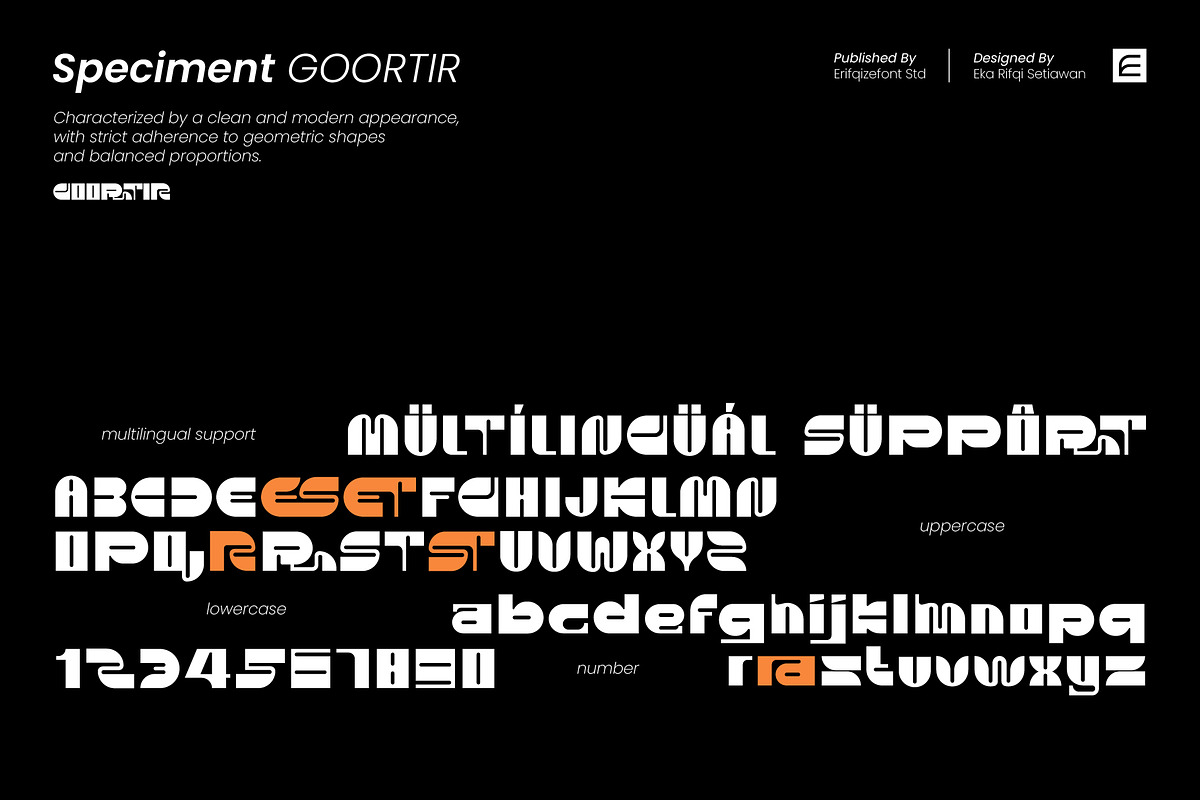 Goortir Font, a Sans Serif Font by Erifqizefont (Photo 7 of 10)