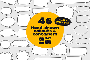 Hand drawn callouts & speech bubbles