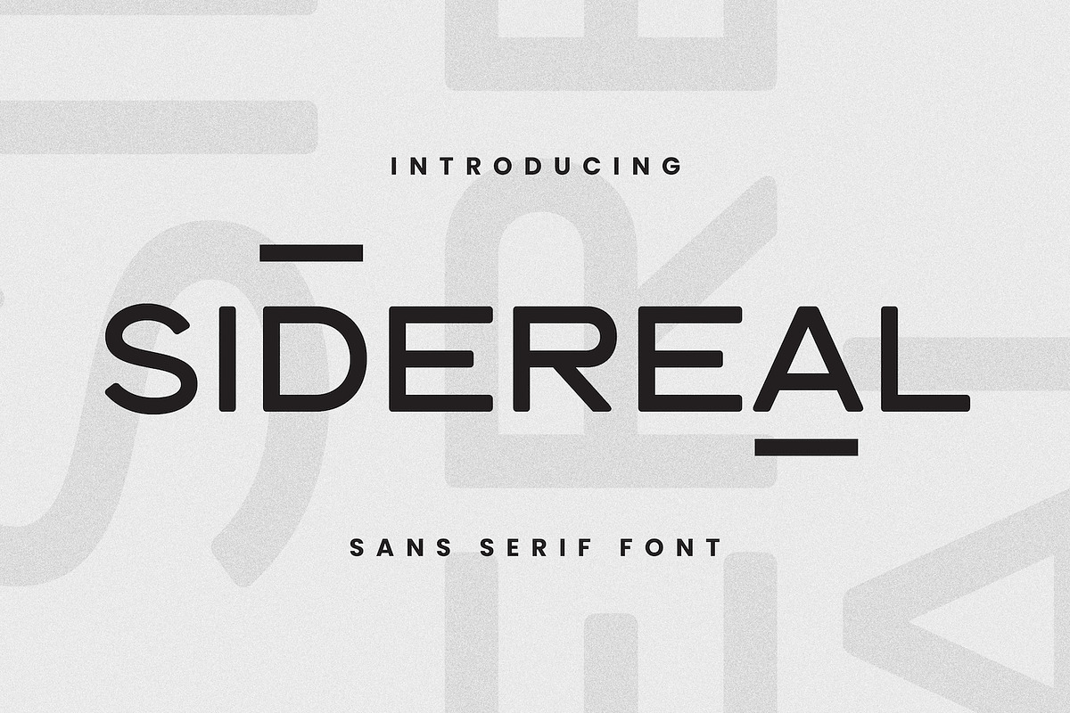 Sidereal Wide Sans Serif Font, a Sans Serif Font by Imoodev (Photo 1 of 5)