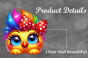 Funny Chicken PNG Clipart Bundle, a Seasonal Illustration by Craft Nest (Thumbnail 5 of 6)