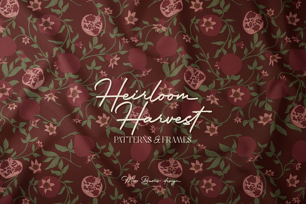 Heirloom Harvest Patterns & Frames, a Pattern Graphic by Mio Buono (Photo 15 of 15)