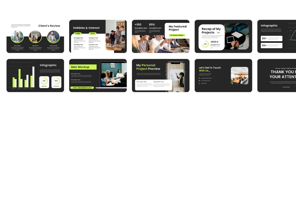 Creative Presentation Bundle, a Presentation Template by Hammad Arif (Photo 5 of 77)