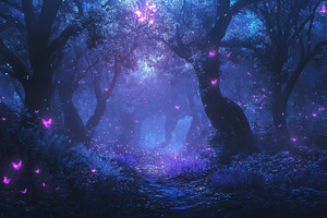 Mysterious enchanted forest filled w, a Photo by Iftikhar Alam