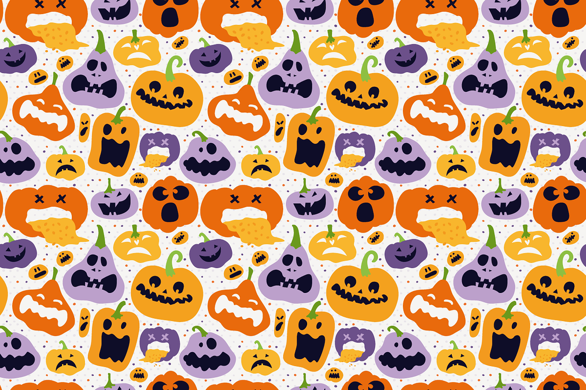 Halloween vector patterns, a Pattern Graphic by martynmarin (Photo 2 of 3)