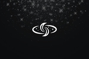 Minimalist Galaxy Space Logo