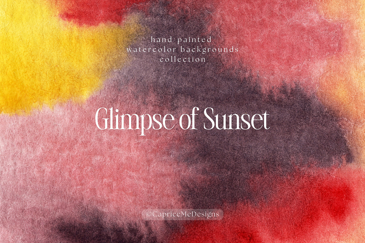 Hand-Painted Watercolor Backgrounds, a Background Graphic by CapriceMeDesigns (Photo 1 of 18)