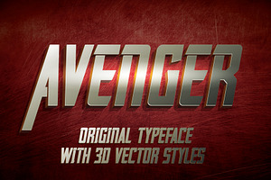 Avenger label typeface, a Script Font by VozzyStock