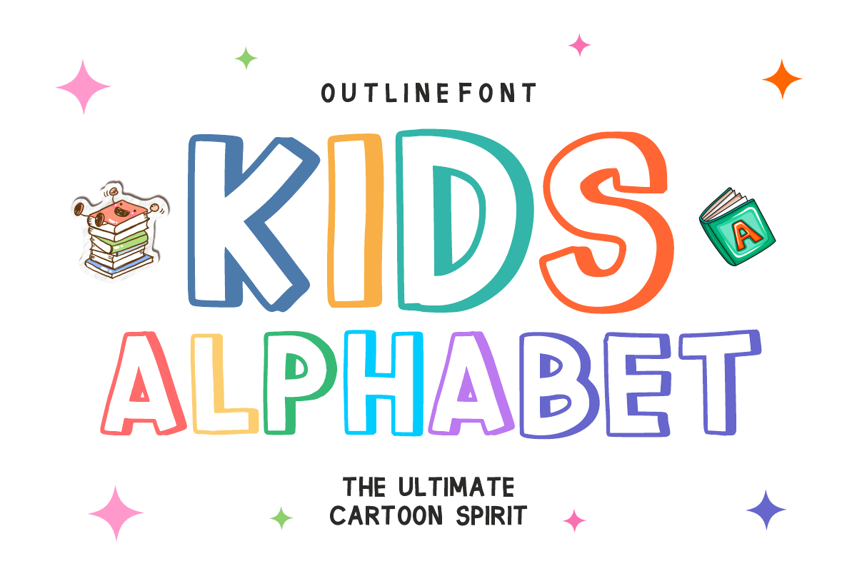 Simple Book - Playful Display Font, a Handwritten Font by KiddoGlyphs Studio (Photo 2 of 3)