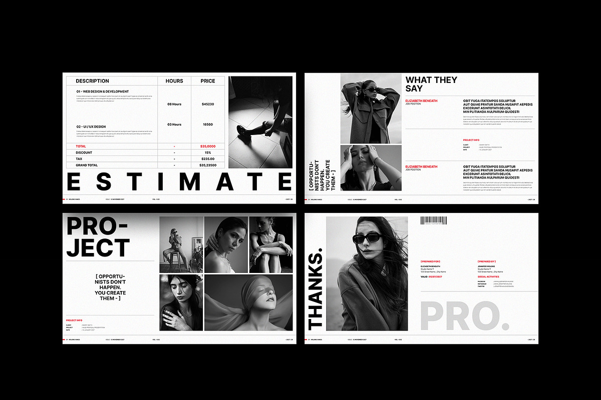 HUGE Proposal Template | CANVA, a Presentation Template by TemplateFolio-Shop (Photo 7 of 9)