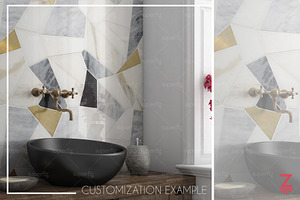 Wall Mockup Bathroom Scene SM44