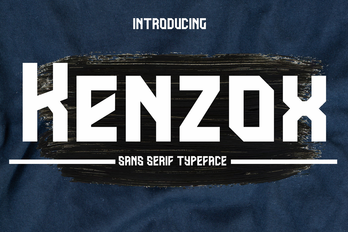 Kenzox, a Sans Serif Font by Canden Meutuah (Photo 1 of 9)