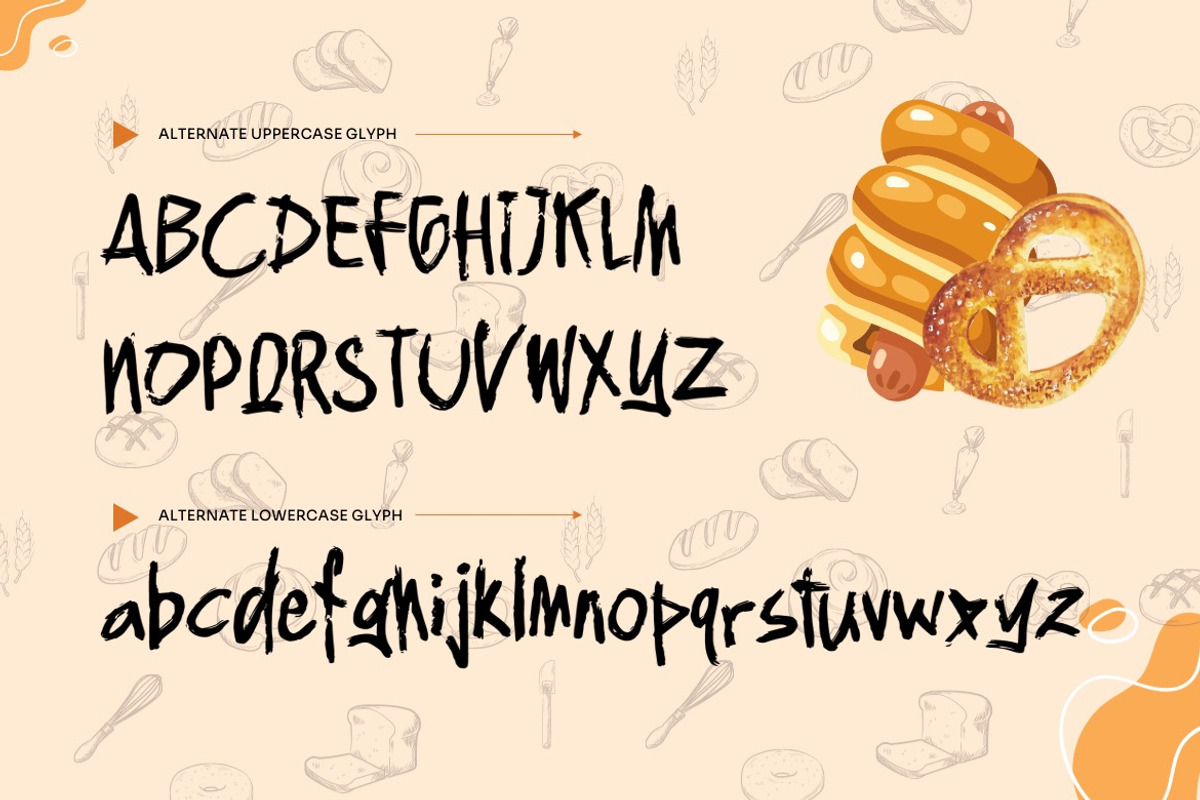 Floast Bread -Brush Handwritten Font, a Handwritten Font by Dhabee (Photo 6 of 14)