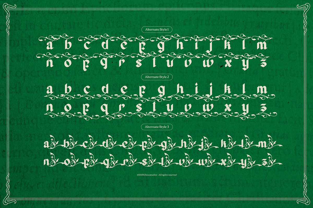 Zaiwo Nobles | Modern Gothic, a Font by Denustudios (Photo 12 of 13)
