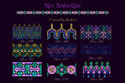 Neo Arabesque: patterns & borders, a Pattern Graphic by Mona Ahmed (Thumbnail 4 of 15)