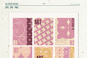 Abstract Geometric Posters, a Background Graphic by Collection by VY (Thumbnail 13 of 15)