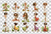 Summer Woman Watercolor Clipart, a Person Illustration by Nicolle's Colorful Art (Thumbnail 4 of 5)