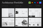 Architecture Portfolio Template, a Brochure Template by Studio Monova (Thumbnail 1 of 33)
