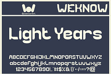 Light Years font