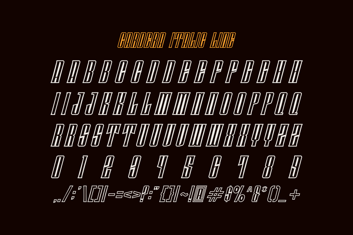 Cardera Italic - Modern Tall Font, a Slab Serif Font by Viswal Studio (Photo 6 of 7)