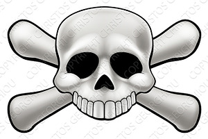 Cartoon Skull And Crossbones