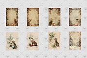 Christmas Vintage Cat Clipart, an Illustration by BigCakeBee (Thumbnail 3 of 3)