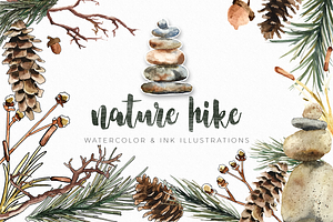 Nature Hike Watercolor