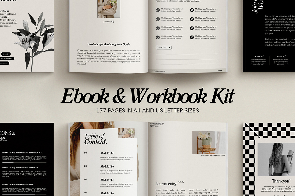 SERE / 2in1 Ebook & Workbook Kit, a Magazine Template by
