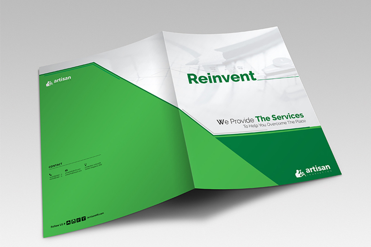Presentation Folder, a Stationery Template by artisanHR (Photo 5 of 6)