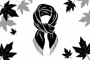 Autumn Girl Silhouette with Scarf, a Graphic by Creativeshirt (Thumbnail 8 of 9)