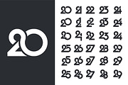 number 20 to 19 logo designs., a Branding & Logo Template by BARONSTD (Thumbnail 1 of 3)