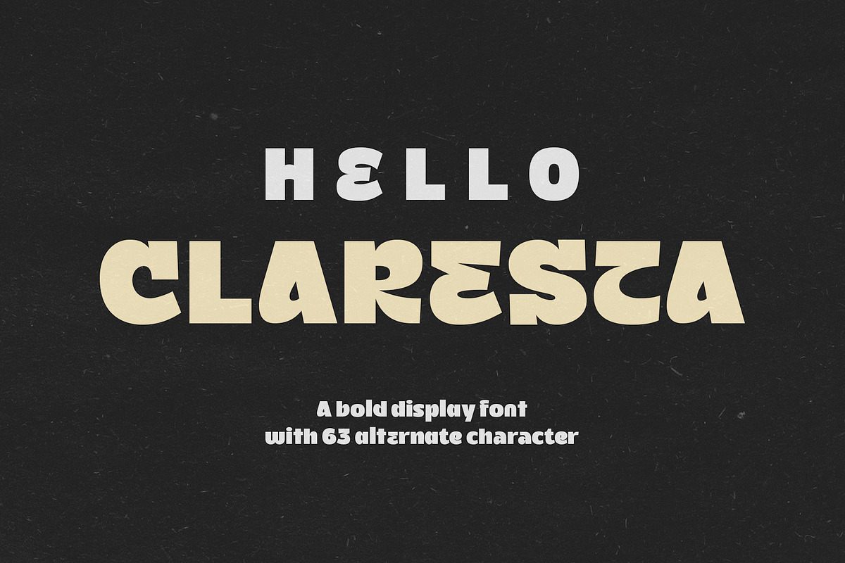 Claresta Display Font, a Sans Serif Font by Ryan Prasetya (Photo 1 of 9)