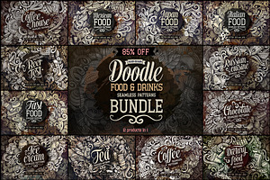 - 85% Food & Drink Patterns Bundle