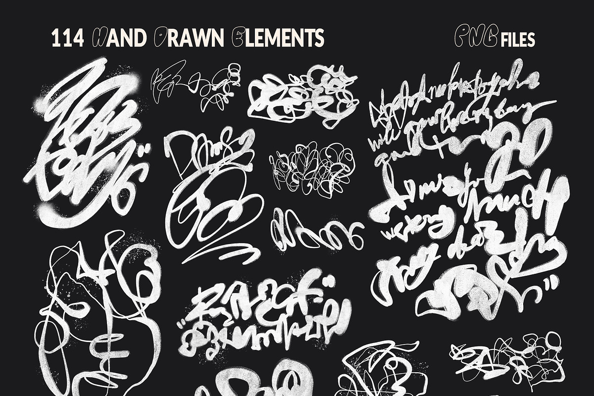 Graffiti Art & Grunge PNG Overlays, an Object Graphic by Oksana Trygub (Photo 14 of 19)