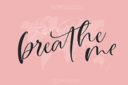 Breathe Me Script font, a Script Font by CallMeStasia (Thumbnail 1 of 10)