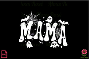 Halloween Mama Ghost Art, a Graphic by Moss Rose (Thumbnail 1 of 3)